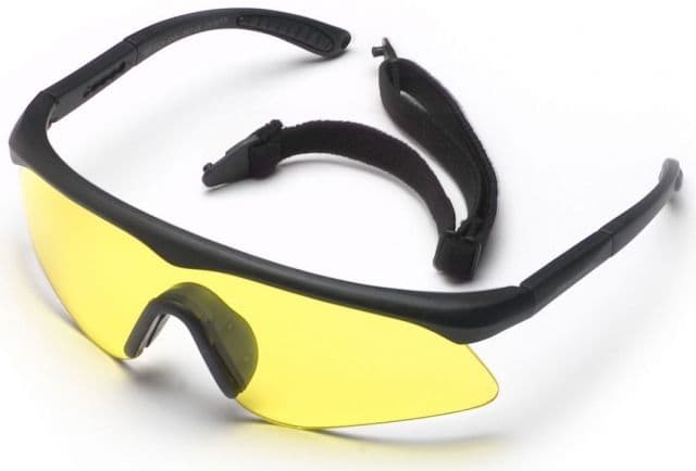 Revision Sawfly Ballistic Eyeshield Basic Kit - Yellow High-Contrast Lens Small Black Frame