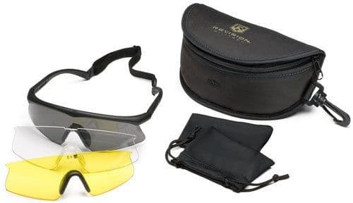 Revision Sawfly Ballistic Eyeshield Deluxe Kit - Regular Black Frame