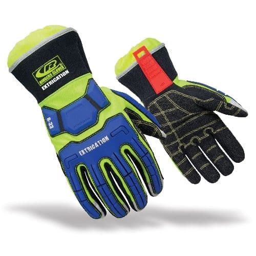 Ringers Gloves Hybrid Extrication Glove High Visibility Lime