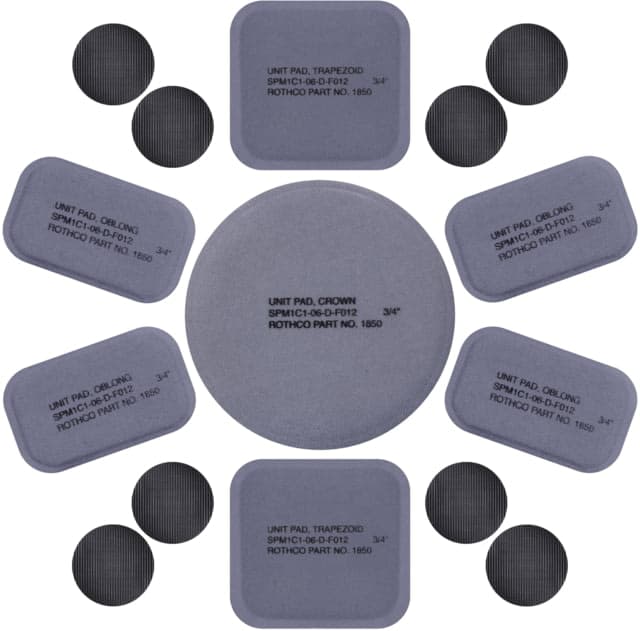 Rothco Tactical Helmet Replacement Pad Set Grey