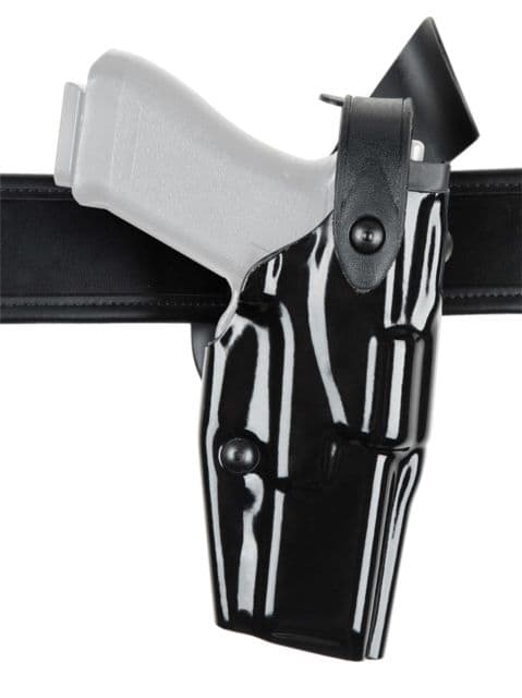 Safariland  Level III Retention ALS/SLS Duty Mid-Ride Holster Springfield Armory 1911-A1 Operator Right Hand STX Hi Gloss Black