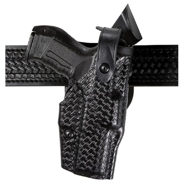 Safariland 6360 Level III Retention ALS/SLS Duty Mid-Ride Holster SIG Sauer P226 Left Hand Plain Black 6360-477-412