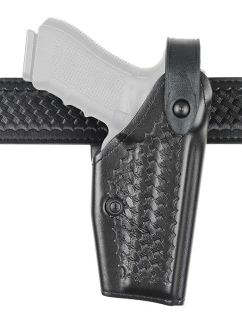 Safariland Model  SLS Mid-Ride Level-II Duty Holster Glock 17/22/31 Left Hand Basket Weave Black