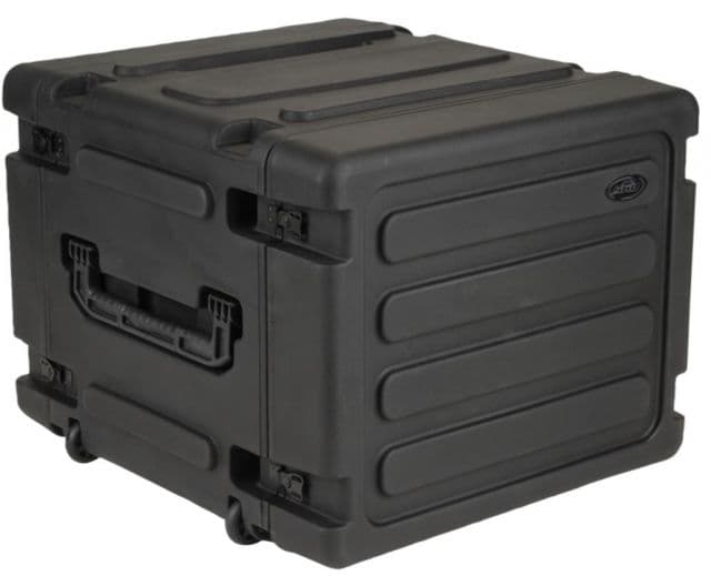 SKB Cases 8U Shock Mount - Rack Wth Wheels And Handle