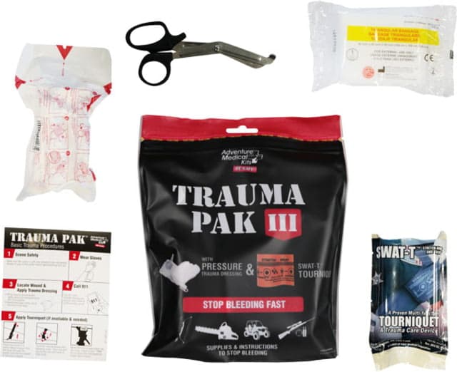 QuikClot Trauma Pak III w/Dressing & Swat Tourniquet