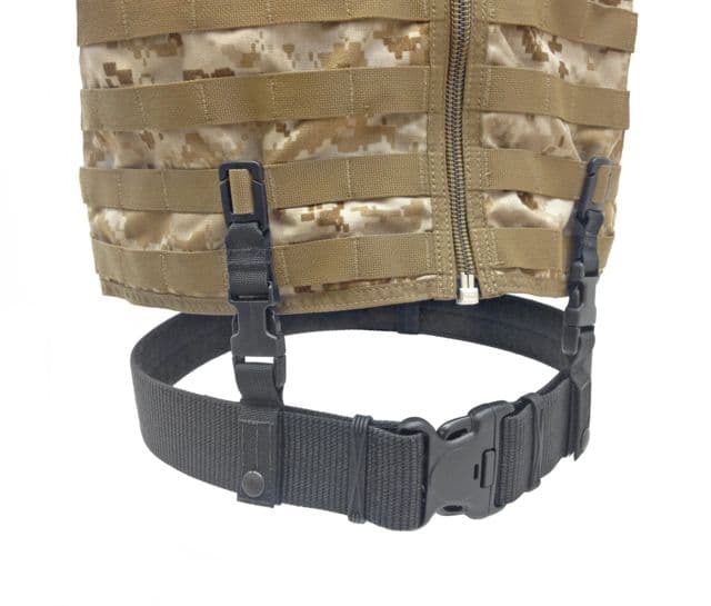 Spec Ops Tactical Vest Duty Belt Hangers BK