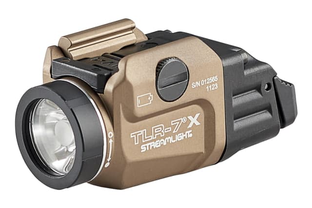 Streamlight Tlr-7x 500 Lumens 1 Hour Runtime Duel Fuel Matte Finish Flat Dark Earth Includes High And Low Switch 1 Sl-B9 Rechargeable Battery Usb