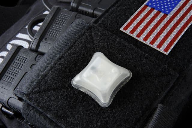 Unity Tactical SPARK Blinking Marker Light All Polymer Construction Velcro Backer Matte Finish Red