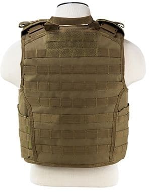VISM MOLLE Expert Plate Carrier Vest Tan