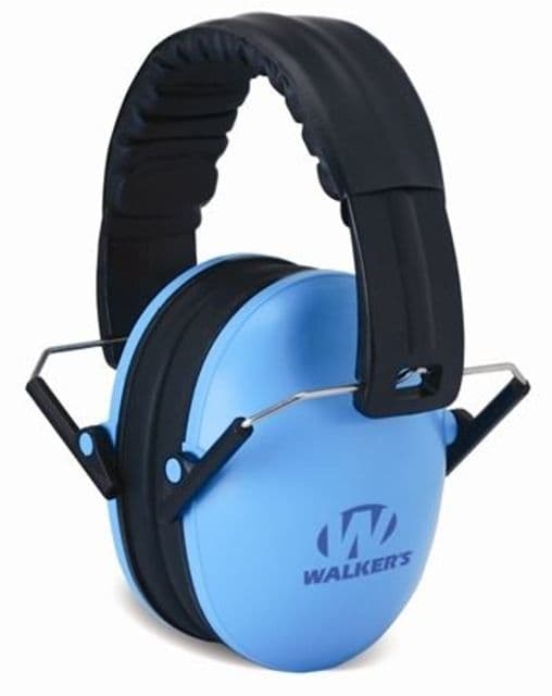 Walkers Baby & Kids Passive Protection Folding Ear Muffs 23 dB NRR Blue