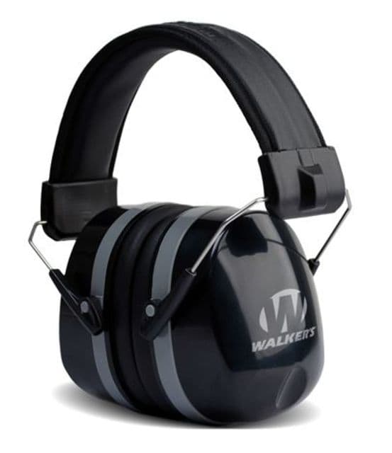 Walkers Premium Passive Folding Ear Muffs 32 dB NRR Black