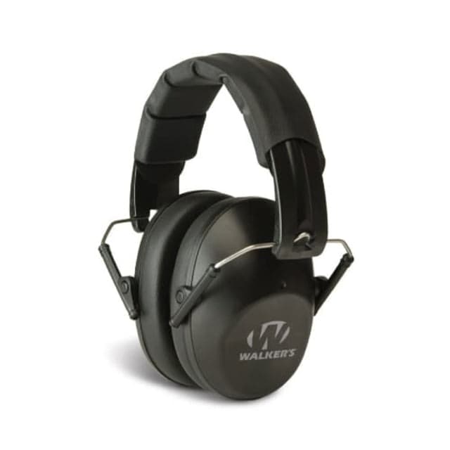 Walkers Low Profile Folding Ear Muffs 22 dB NRR Black