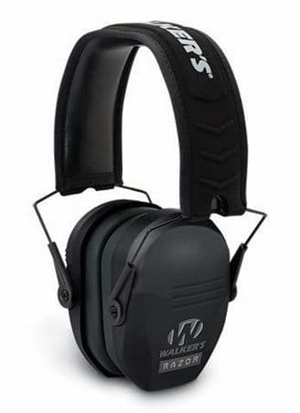 Walkers Razor Slim Passive Ear Muffs 27 dB NRR Black