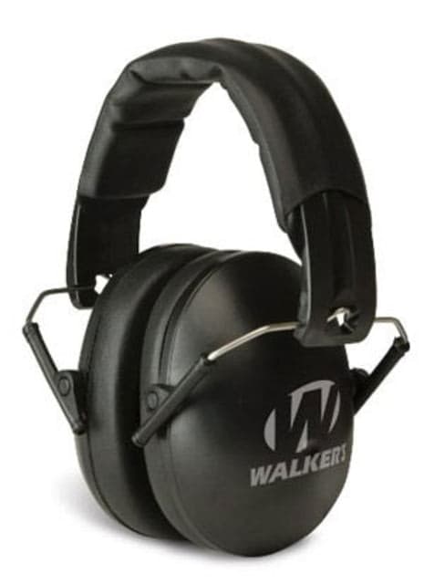 Walkers Youth & Women Folding Ear Muffs 23 dB NRR Black