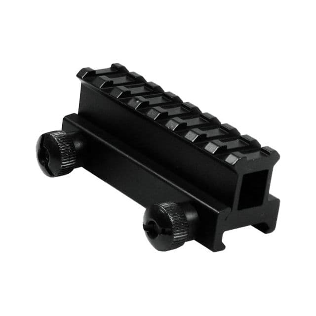 XTS 1in. See-through Short Riser Mount Black