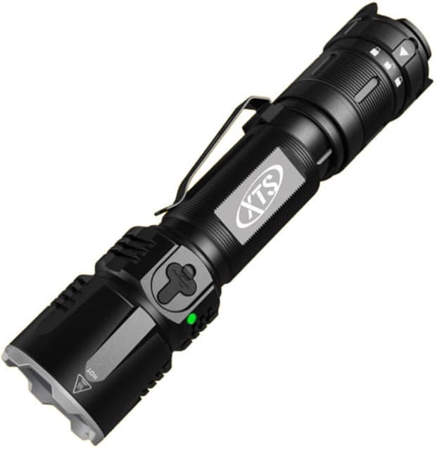 XTS Tactical Flashlight 1800 Lumens Black