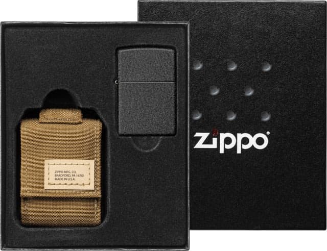Zippo Lighter with MOLLE Pouch 1.44" x 2.25"
