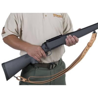 Quick-Set LatigoA(R) Sling - 1-1/4'''' Latigo Sling With Swivels, Tan