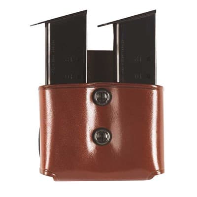 Double Magazine Paddle Carrier - Double Paddle Mag Carrier 40 Staggered Metal Mag-Tan