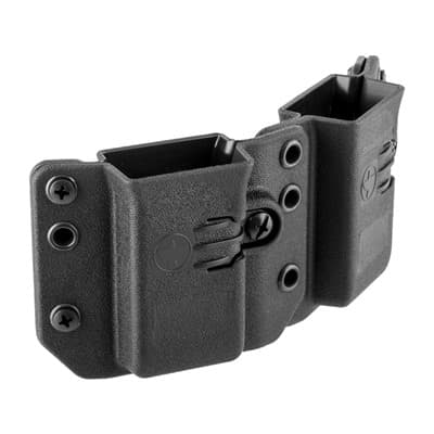 Copia Double Magazine Carrier - Copia Double Pistol Mag Carrier 9/40 Black Short