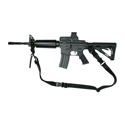 Convertible 1 Or 2 Point Tactical Slings - Ccs Convertible Tactical Sling W/Steel Hook Attachment Blk