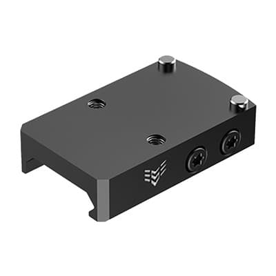 Swampfox Optics 1913 Low Profile Picatinny Base Mount For Liberty/Justice - Low Profile Picatinny Base Liberty/Justice Reflex Sights Blk