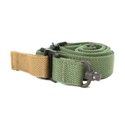 Vickers Push Button Sling With Swivels - Vickers Push Button Sling W/Swivels Od Green
