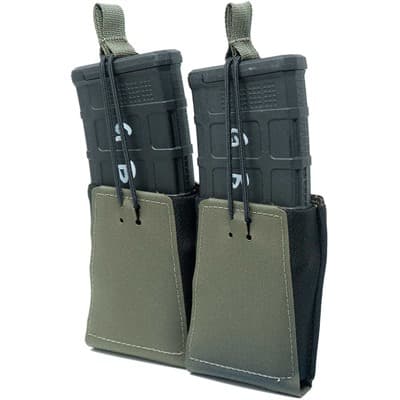 Double Rifle Magazine Pouch With Bungee Retention - Double Rifle Mag Pouch W/Bungee Retention Ranger Green