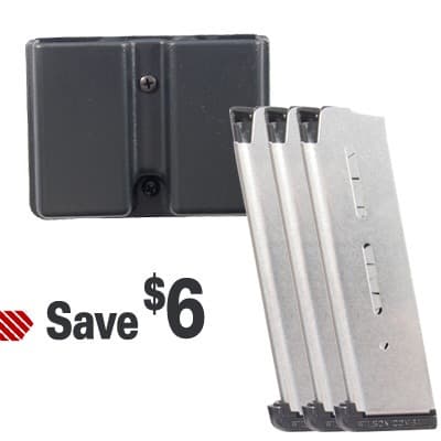 47d Series 45 Acp Magazines For 1911 Full Size - 1911 47d 8rd Magazine 3 Pack W/ Mag Pouch