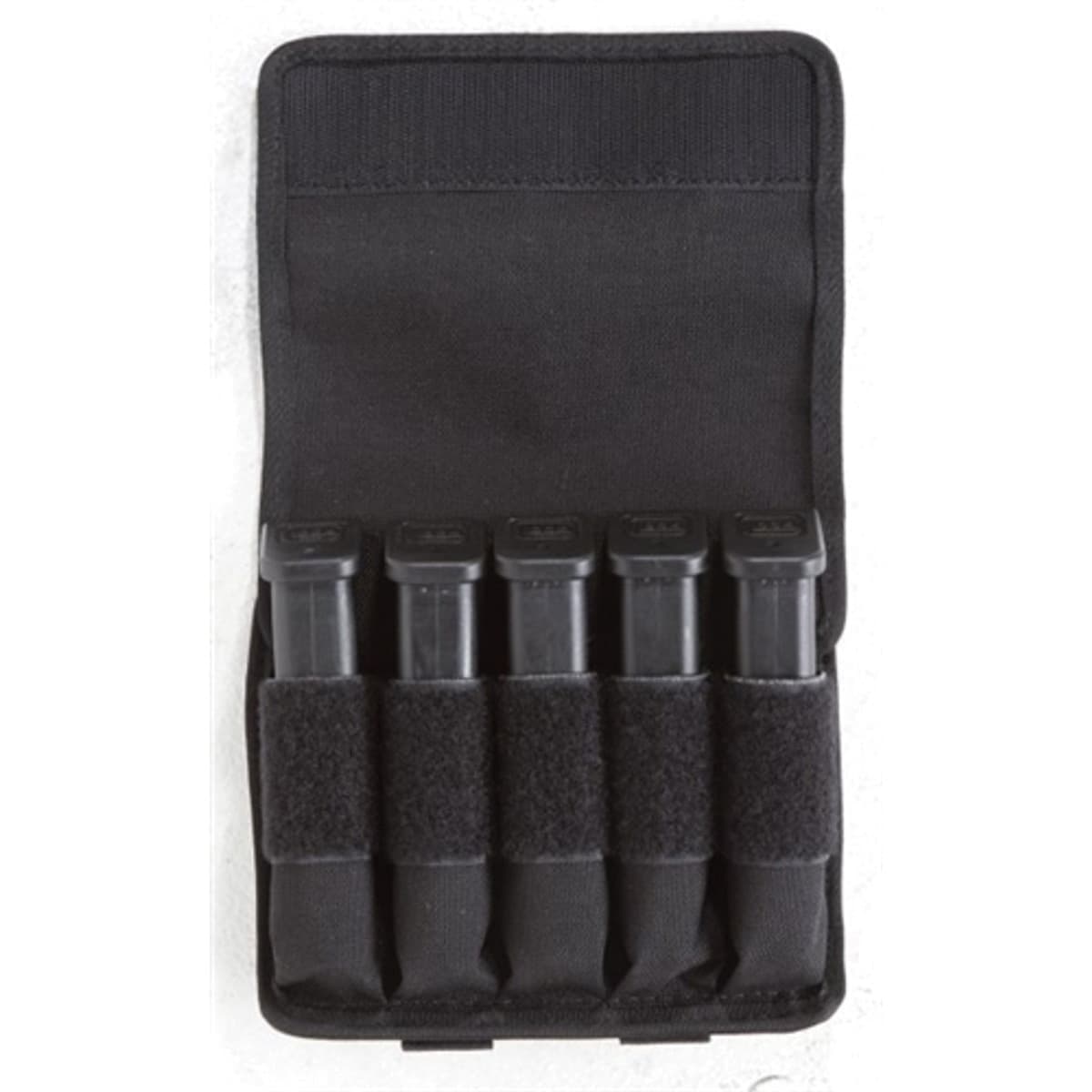 Tuff Products 7065 Tuff Original In-Line 5-In-Line Double Stack Magazine Pouch Fits Glock G17, Black