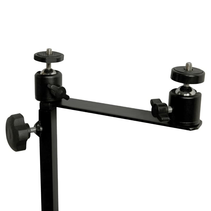 Muddy Steel Dual Camera Ground Mount 4" W x 19" H x 4" D - Sturdy Support in Black - MUD-MTCA-TCS03
