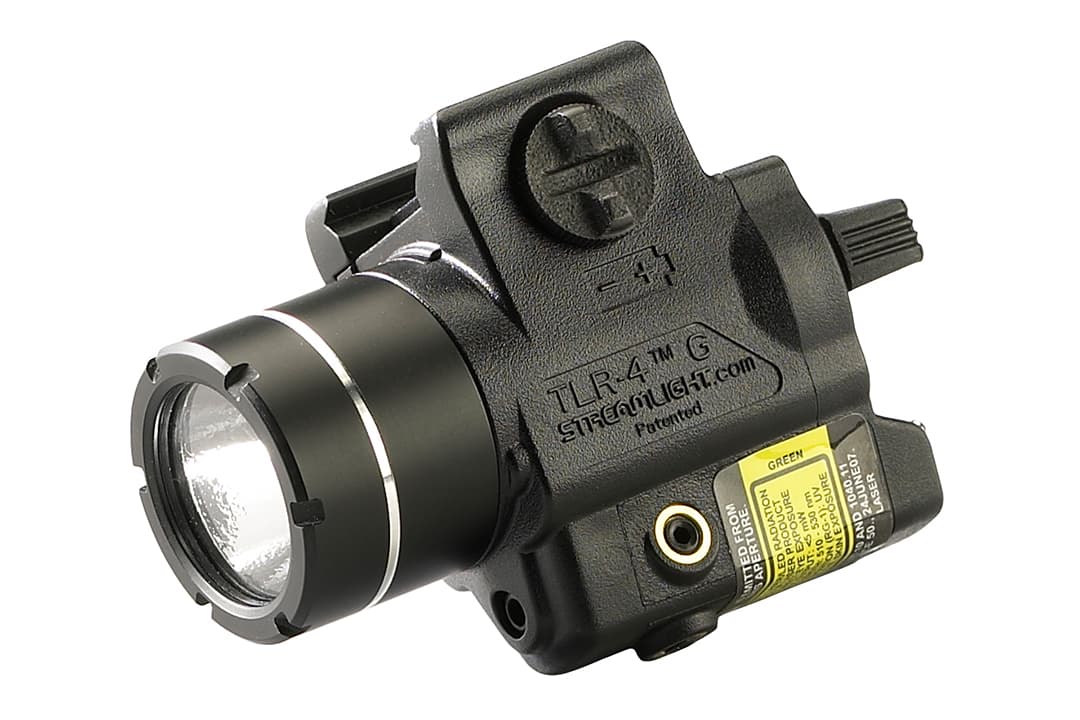 Streamlight TLR-4G Weapon Light w/ Green Laser & Rail Mounting Key Kit, Black - 69425