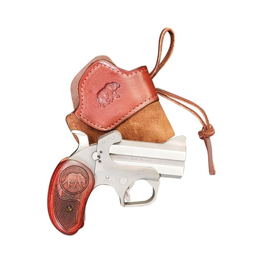 Bond Arms Grizzly 3" 45 LC / 410 Bore Two Shot Pistol w/ Holster, Rosewood Grips - BAGR-45/410