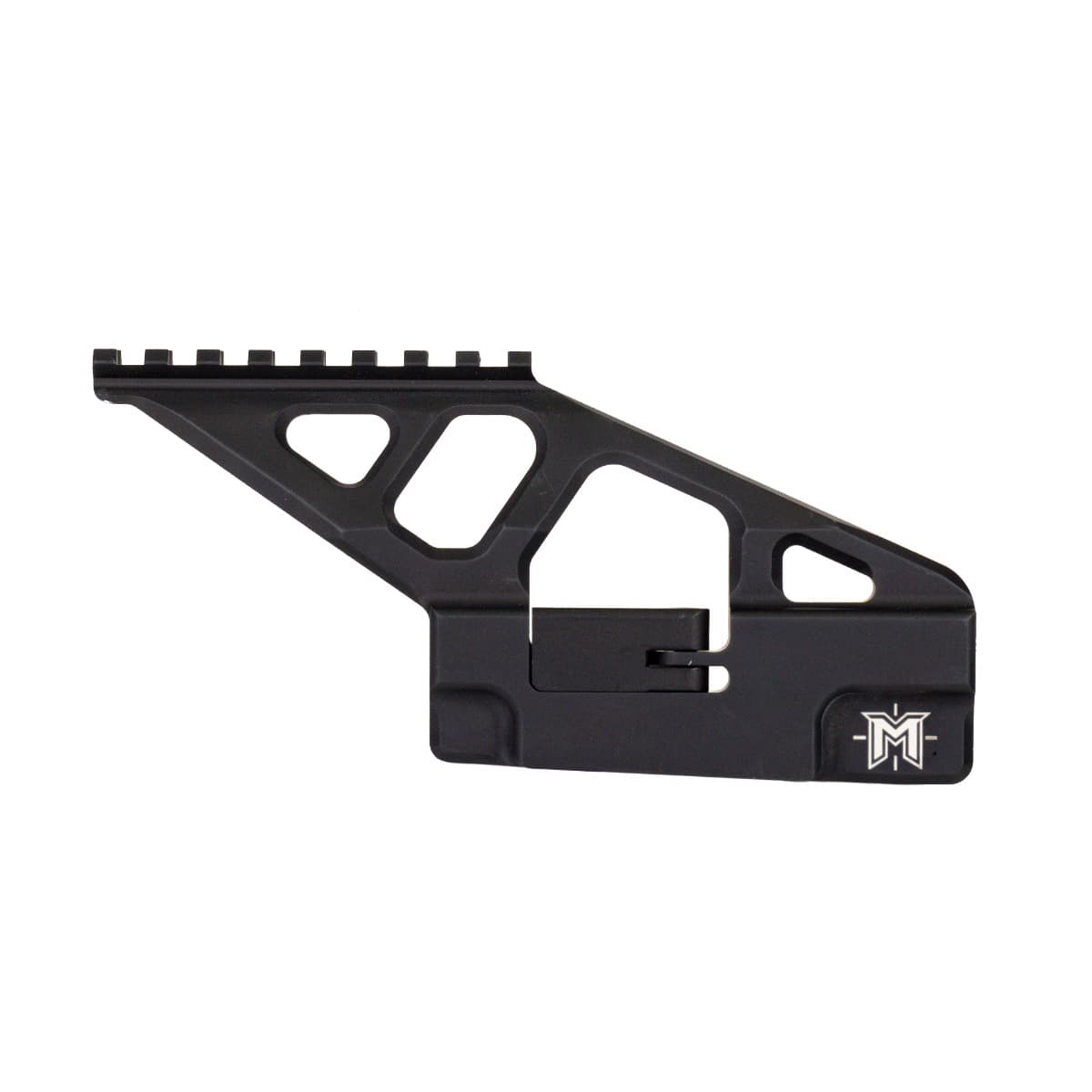 Premier Shooting Solutions Ak Masters Forward Biased Top Rail Mount, Black - Akmm-Omakfb