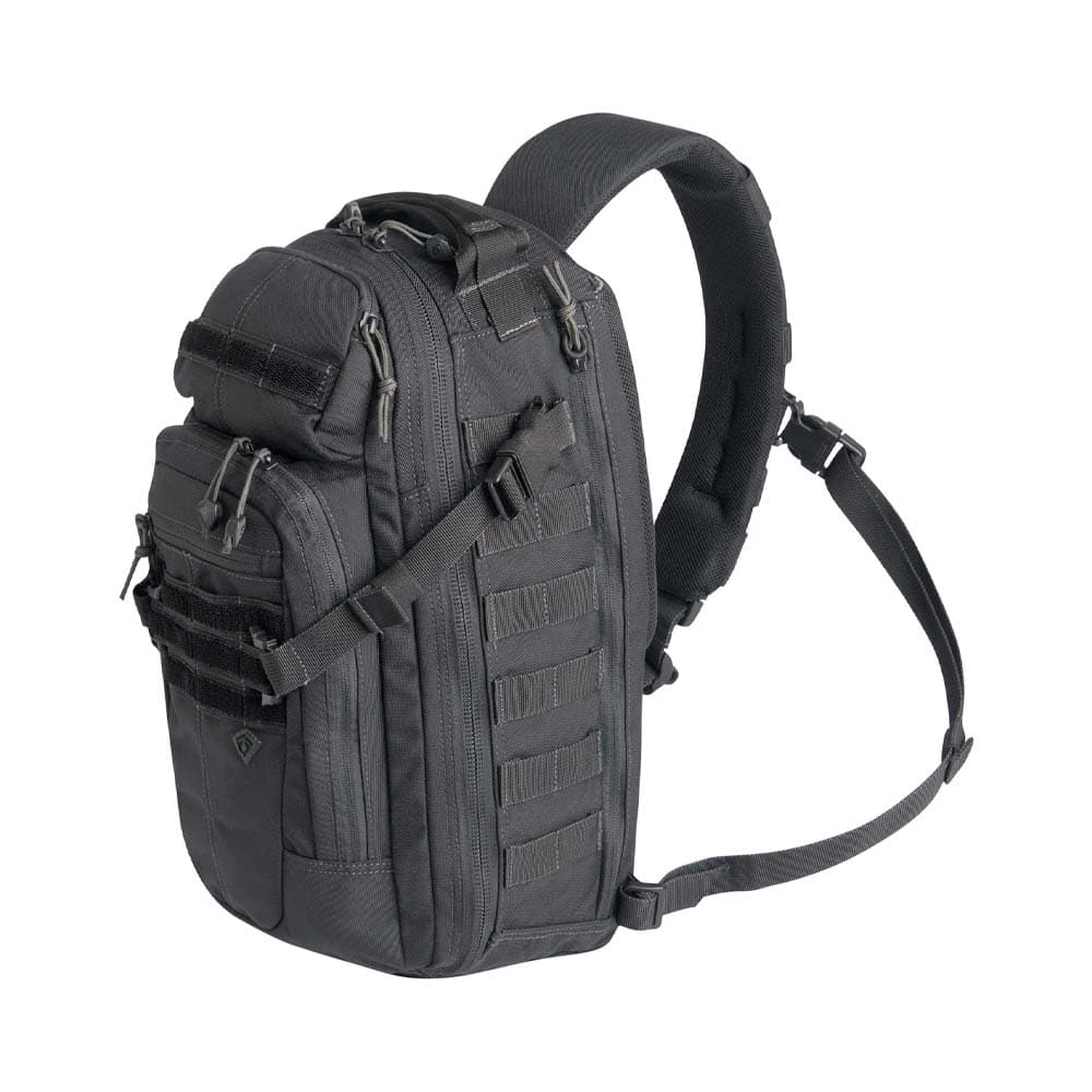 First Tactical Crosshatch Sling Pack Bag, Black