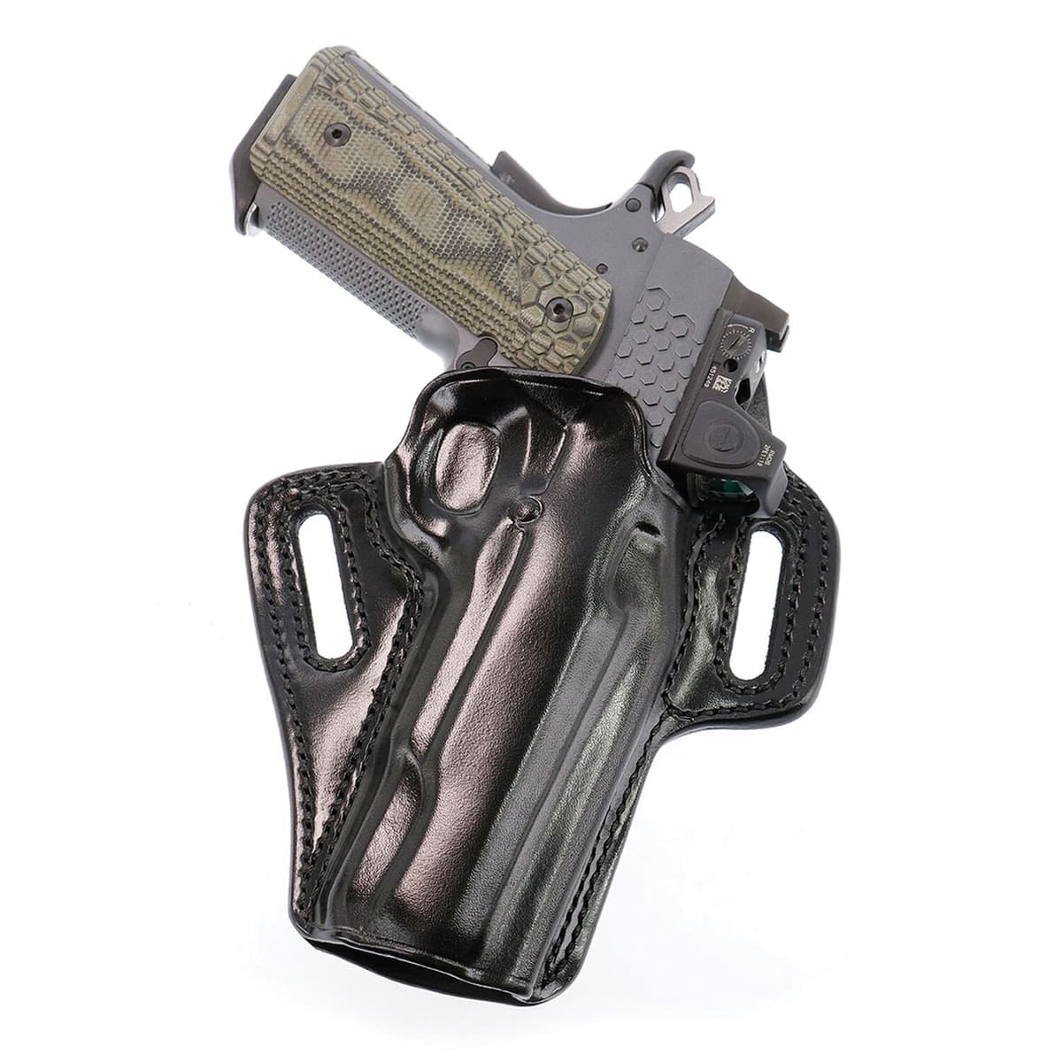 Galco Concealable 2.0 Shadow Systems Mr920 Owb Holster Rh - Black Leather, Durable And Stylish Carry Solution - Co2-226rb