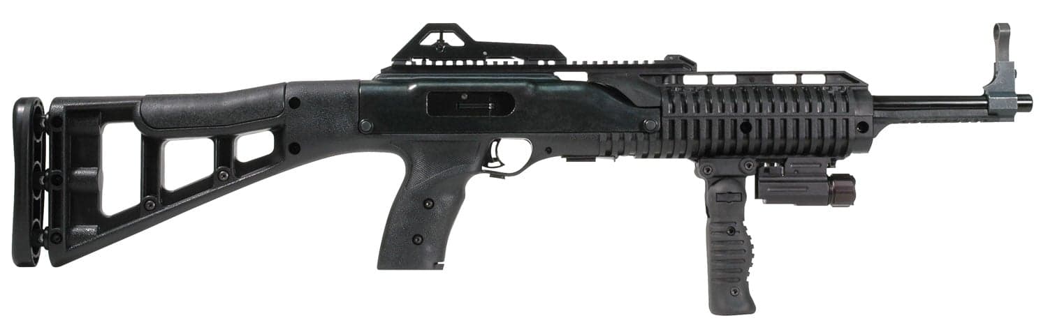 Hi-Point 995TS Carbine FGFL 9mm Luger 10 Round Semi Auto Rifle with Forward Grip and Flashlight, Skeletonized - 995FGFLTS