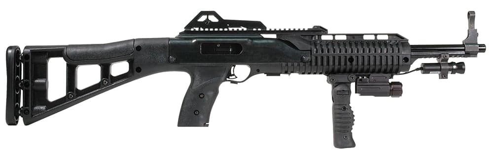 Hi-Point 995TS Carbine FGFL-LAZ 9mm Luger 10 Round Semi Auto Rifle with Forward Grip, Flashlight and Laser, Skeletonized - 995FGFLLAZTS
