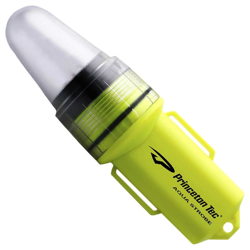 Princeton Tec Aqua Strobe Flashlight, Neon Yellow - AS-LED-NY