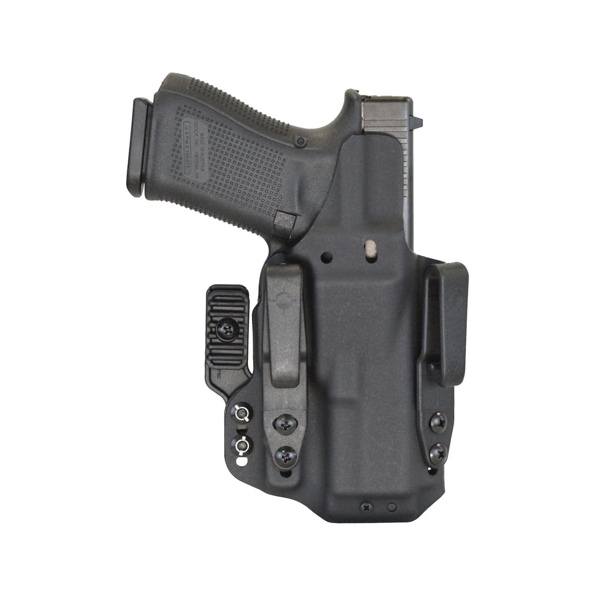 Mission First Tactical Pro Glock G19/G45 Iwb Holster Ambidextrous Kydex, Black - H8-Gl-1