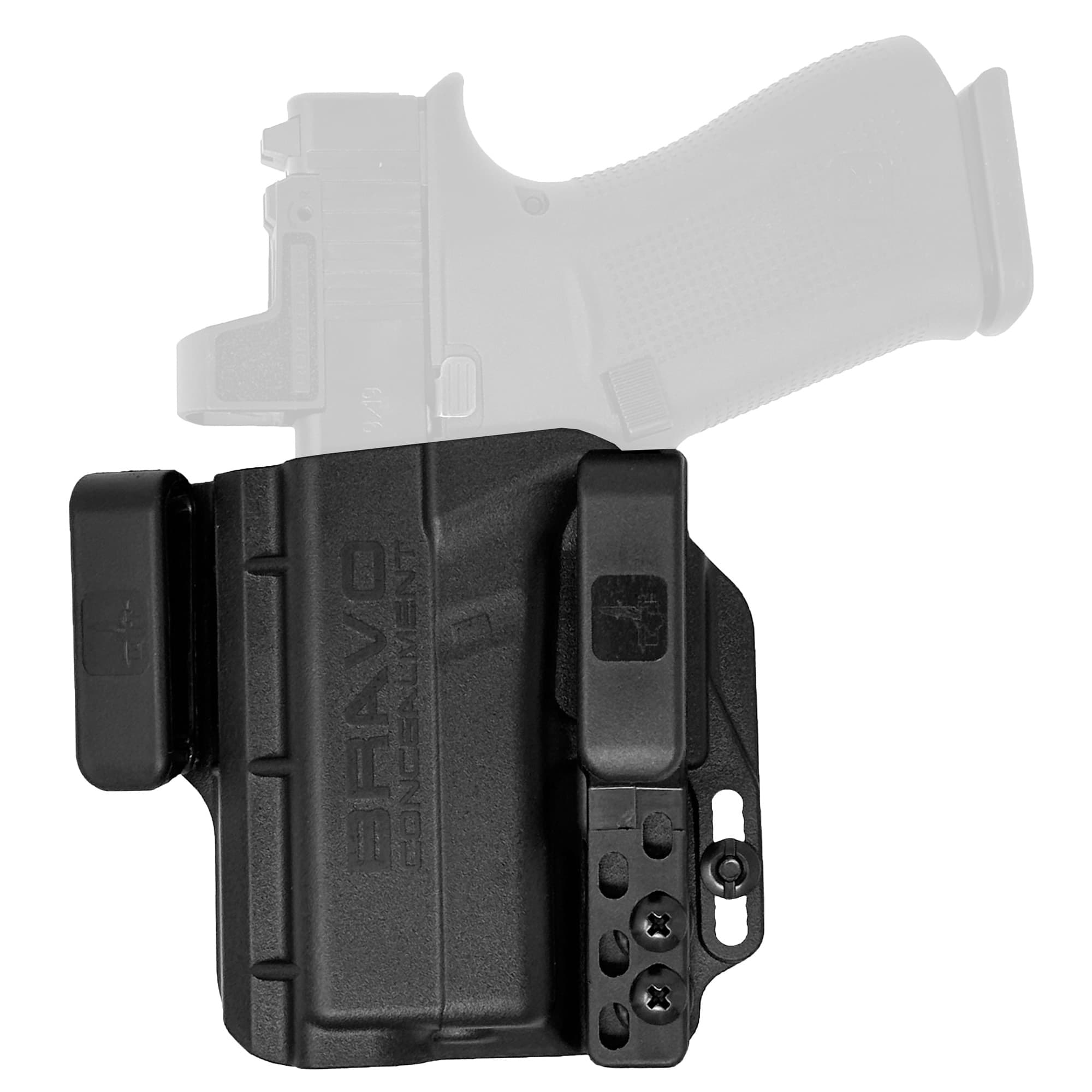 Bravo Concealment Torsion Glock G43/G43x/G43x Mos Iwb Holster Lh Polymer Black - Secure And Versatile Carry - Bc20-1006