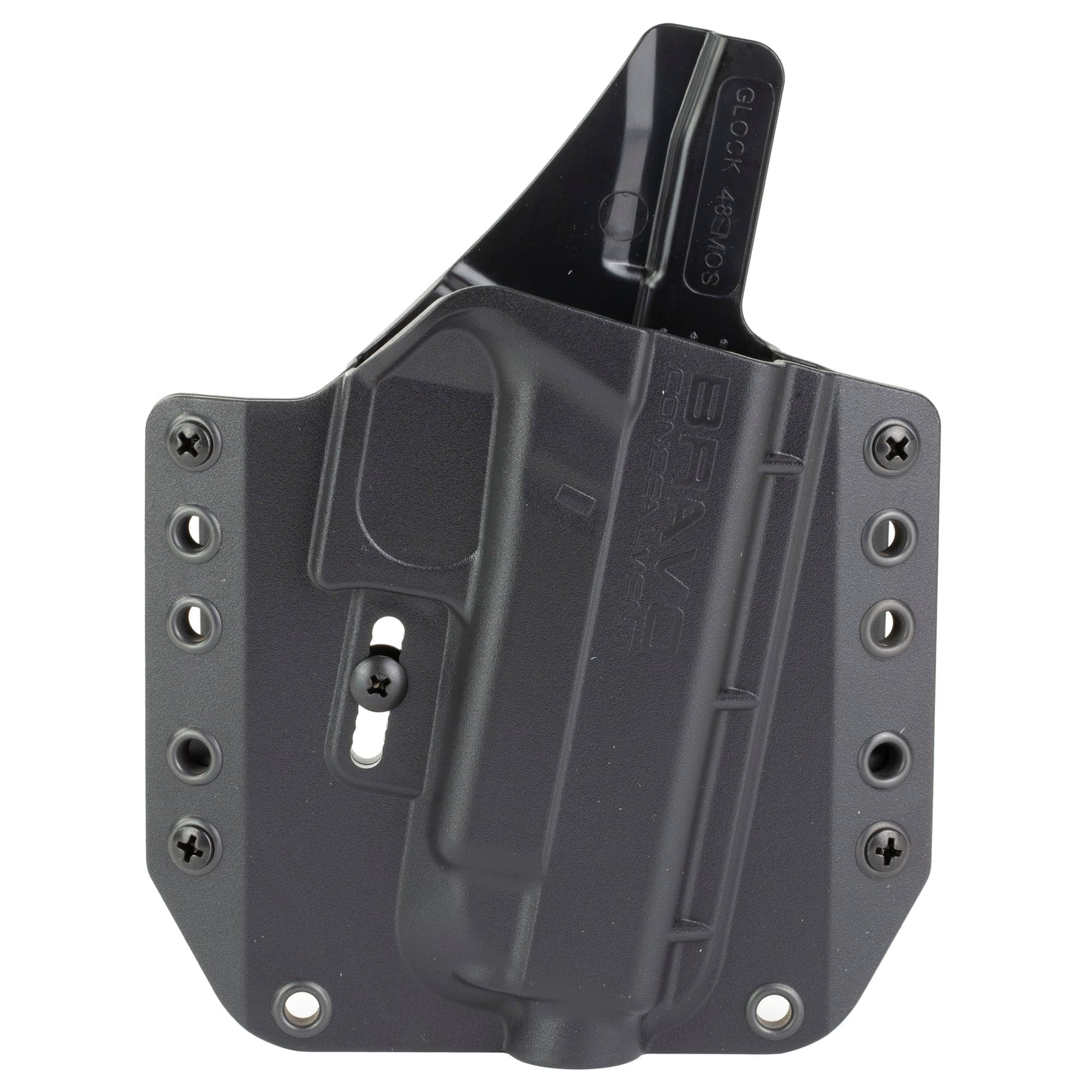 Bravo Concealment Right Hand OWB Concealment Holster for Glk 48 MOS, Black - BC101029