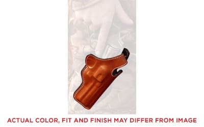 DeSantis Gunhide Dual Angle Hunter Right Hand Leather Belt Holster for 4" S&W L Frame - 016TC34Z0
