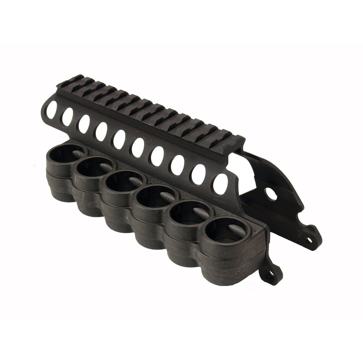 Mesa Tactical SureShell 12 Gauge Saddle Mount Carrier and Rail, 6 Shells Black