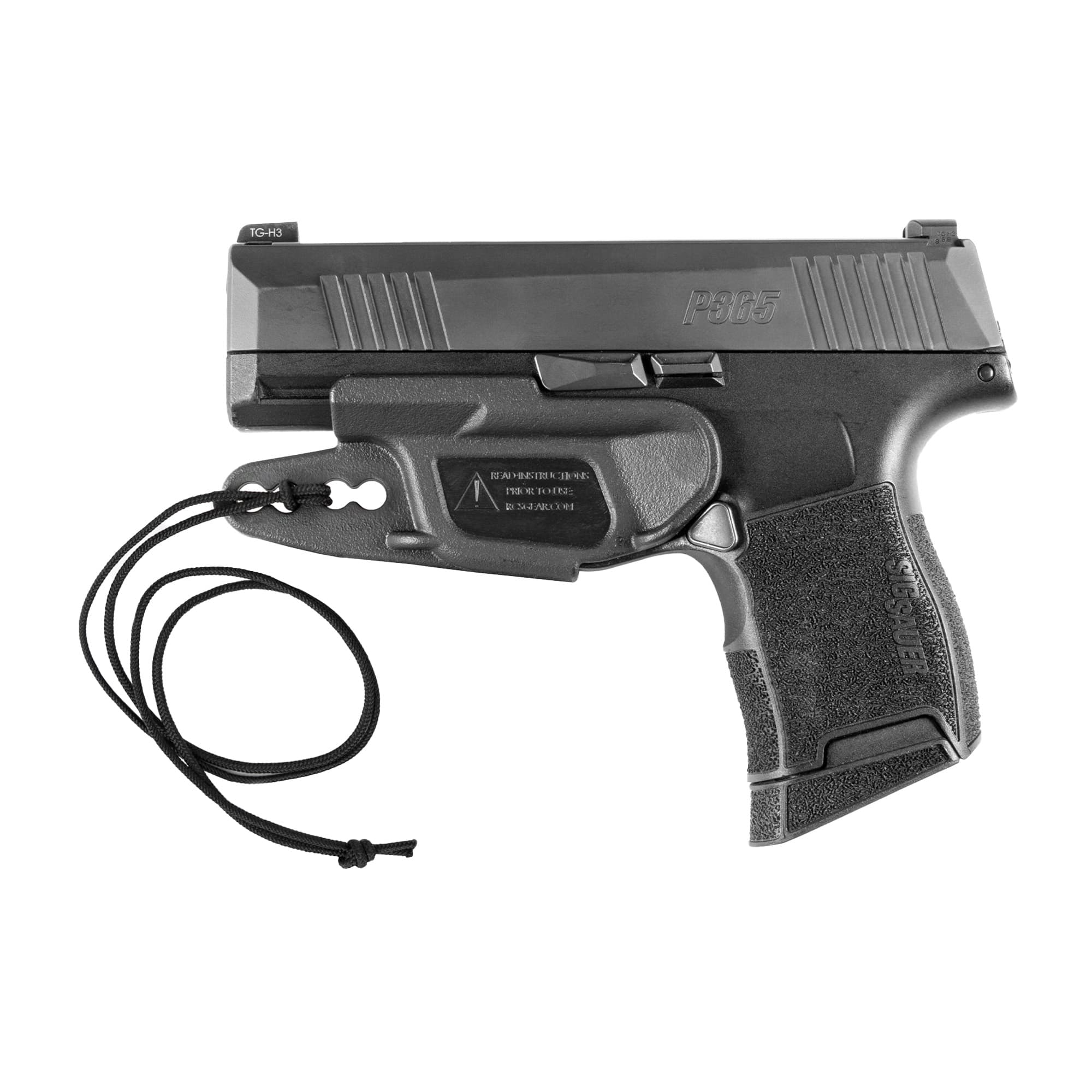 Raven Concealment Ambidextrous Iwb Holster For Sig P365/P365x/P365xl, Black - Vg2p365bklan