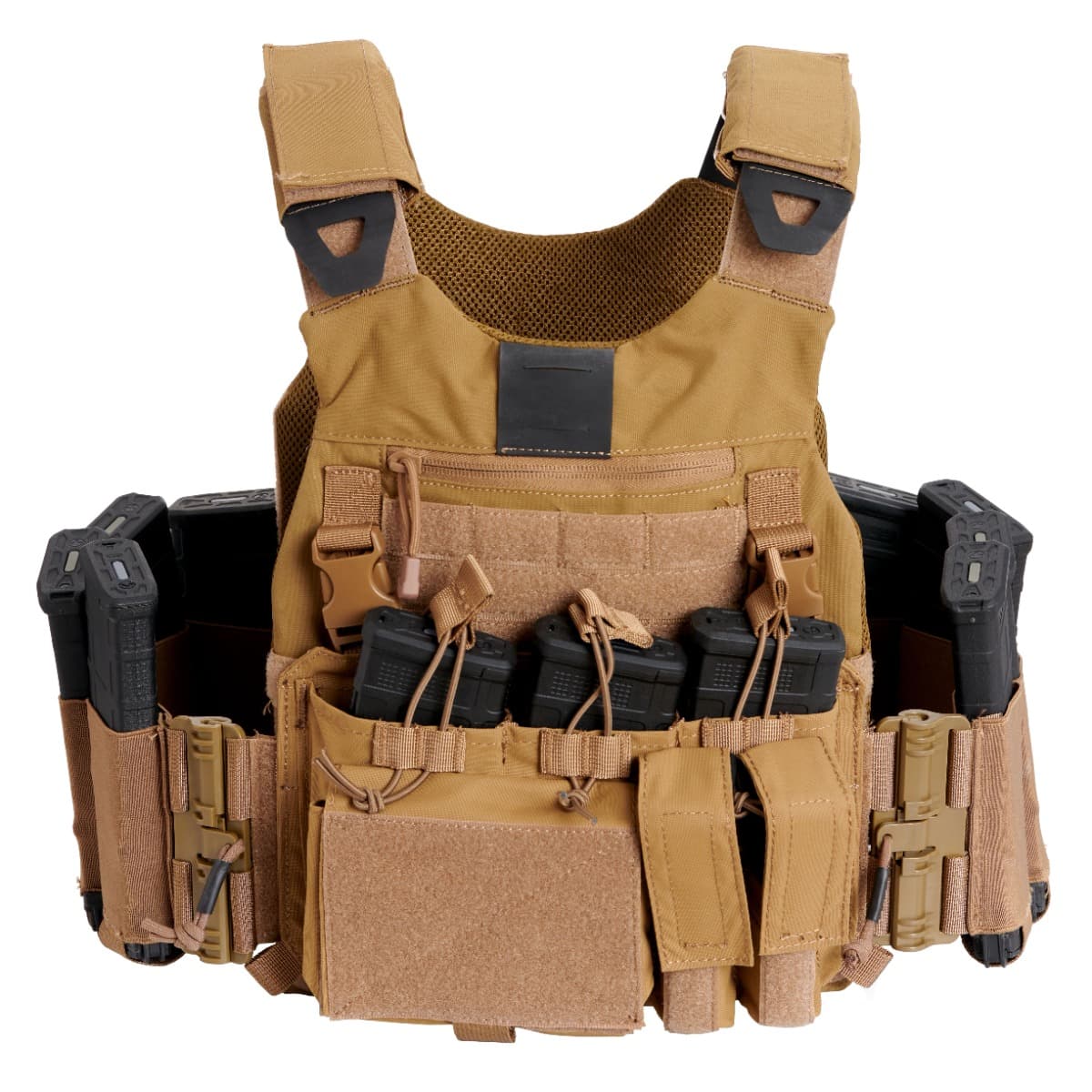 Guard Dog Body Armor Trakr Plate Carrier -FDE w/ front placard
