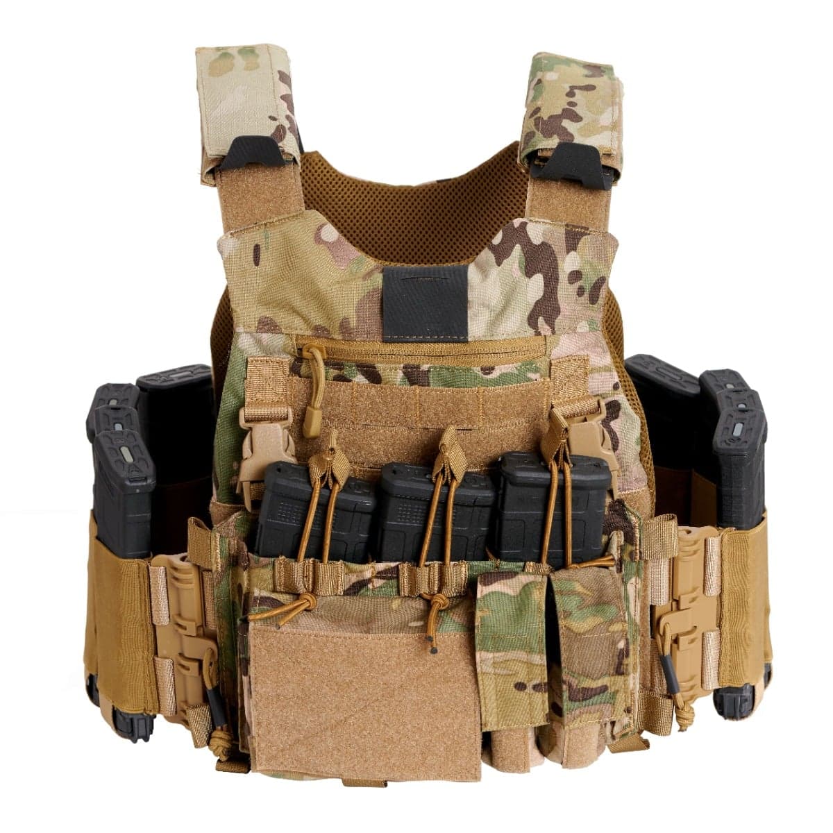 Guard Dog Body Armor Trakr Plate Carrier -Green Camouflage w/ front placard
