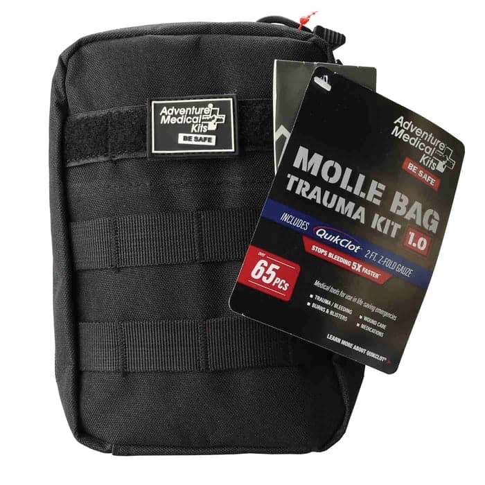 Adventure Medical Kits 1.0 Molle Bag Trauma Kit, Black
