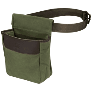 Beretta Waxwear Shell Pouch Green Cotton/Leather 50rd