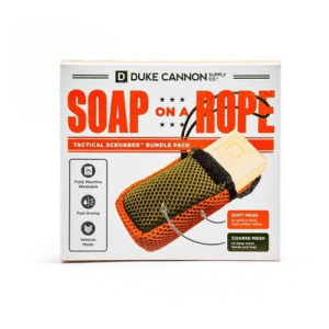 Duke Cannon Soap On A Rope Bundle Pack - Soap Pouch And Soap